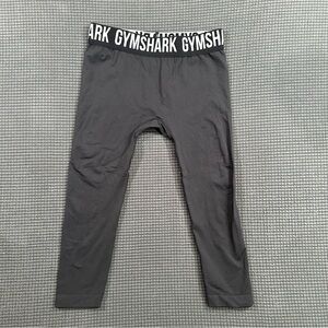 Gymshark Black Cropped Leggings Small High Rise Athletic Training Pants